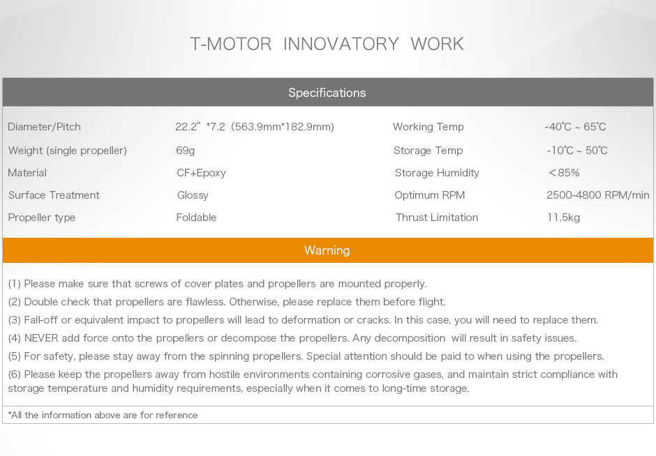 T Motor FA22.2×7.2 Propeller 5 - T-Motor FA22.2×7.2 Propeller T Motor FA22.2×7.2 Propeller 5 - T-Motor FA22.2×7.2 Propeller