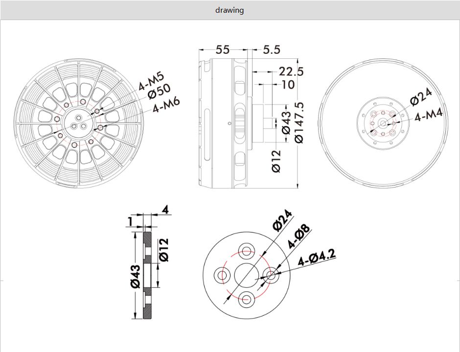 T Motor U15Ⅱ KV80 Specifications 1 - T-Motor U15II KV80 T Motor U15Ⅱ KV80 Specifications 1 - T-Motor U15II KV80